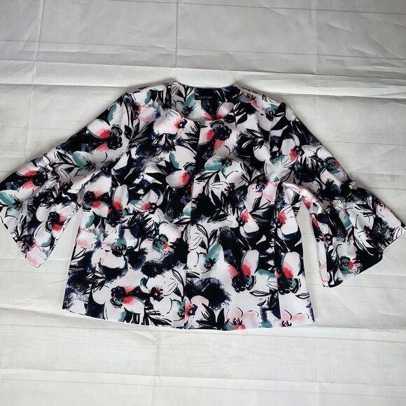 Lane Bryant Open Front Bell Sleeve Jacket 18/20 - Picture 4 of 9